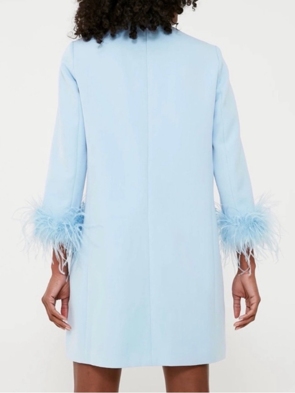 Tuckernuck blue feather mod Ellie mini dress - Picture 2 of 8